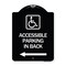 Signmission Accessible Parking on Left Arrow W/ Graphic Heavy-Gauge Aluminum Sign, 24" x 18", BW-1824-24356 A-DES-BW-1824-24356 - alternate 1